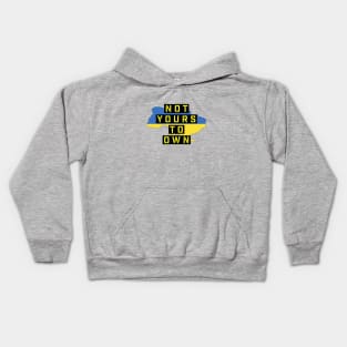 Fasbytes Pray For Ukraine Not Yours To Own Scrabble Kids Hoodie